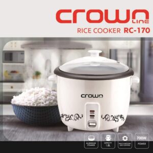 Crownline 1.8L Rice Cooker W/ Steamer | Rc-170