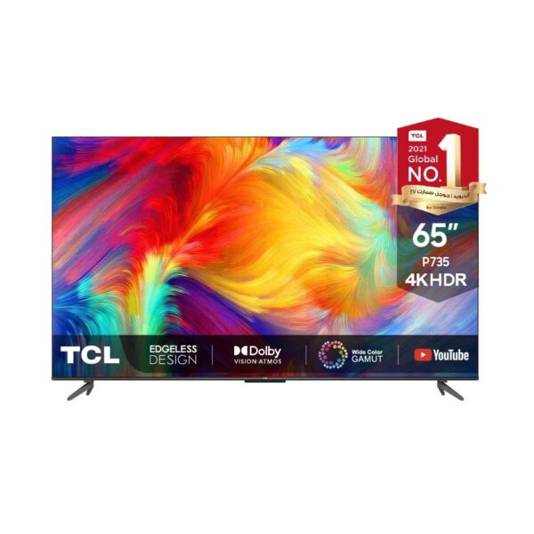 TCL 65 inch 4K HDR Smart Android Google TV | P735