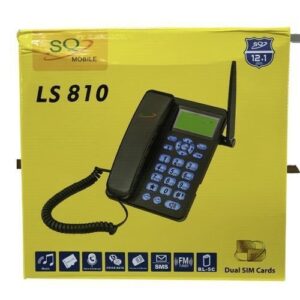 SQ Mobile SQ LS-810 Dual Sim Gsm Wireless Landline Desktop Phone - Black