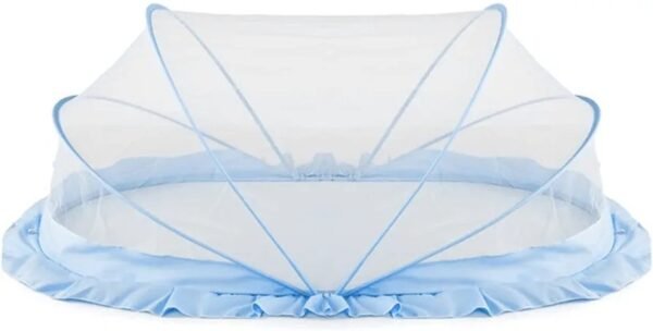 Classic Mosquito Net Baby Mosquito Net | Bottomless Net for Infants, for Safe & Easy Use | Ensures Your Baby's Safe Sleep |135cmX65cmX65cm (0 to 24 Months) - Blue