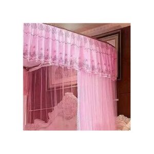 Luxurious mosquito net with 2 stands bed net , free installatio, pink