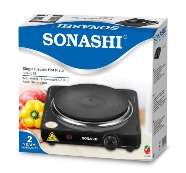 Sonashi Single Electric Hot Plate | SHP-612 - Image 2