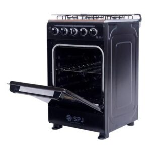 SPJ 50*50cm Full Gas Standing Cooker + Gas Oven - Black