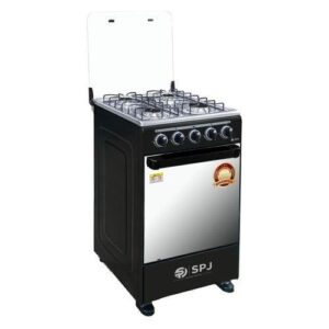 SPJ 50*50cm Full Gas Standing Cooker + Gas Oven - Black