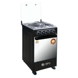 SPJ 3 Gas Burner With 1 Electric 50X50 Standing Gas Cooker - Black