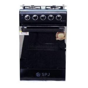 SPJ 3 Gas Burner With 1 Electric 50X50 Standing Gas Cooker - Black