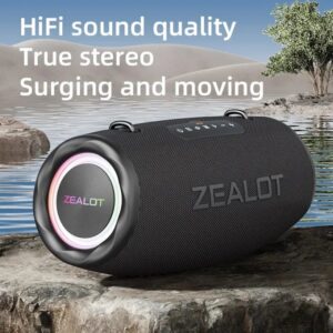 Zealot 80W Super Bass Bluetooth Speaker+16000mAh Battery S87