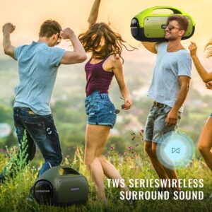 HOPESTAR A50 80W IPX6 Waterproof Portable Bluetooth Speaker Outdoor Subwoofer.