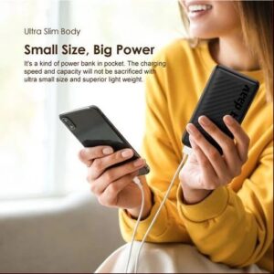 Oraimo Toast 10 Flash 10000mAh 2.4A Max Fast Charging Portable Power Bank OPB-P118D – Black