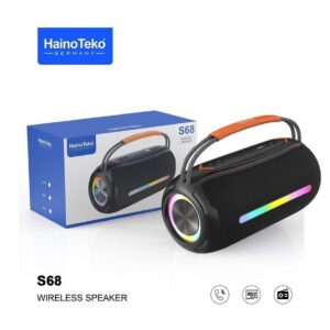 Haino Teko Portable Wireless Bluetooth Speaker With High Bass Clear Sound, Black, S68