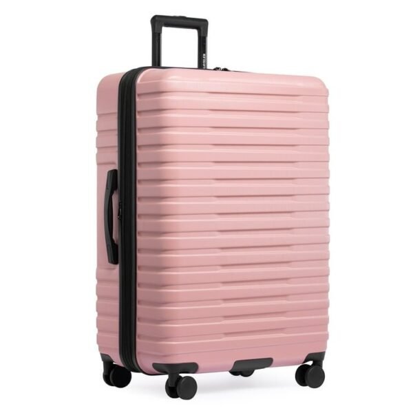 Hardside Suitcase Travel Luggage with Spinner Wheels, Pink, 30-Inch ( Large).