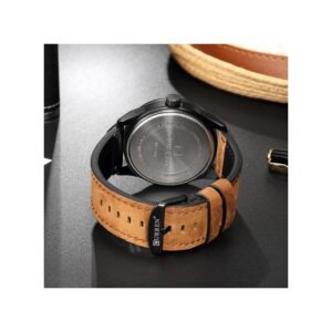 curren men's analog leather watch