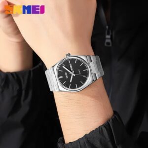 New Fashion Quartz Watch Clock Full Steel Strap with Time/ Week/ Date Waterproof Business Wristwatches For Men 9288