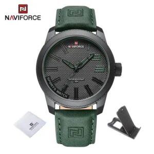 Naviforce 9202 Casual Leather Watch - Men's Fashion Accessory