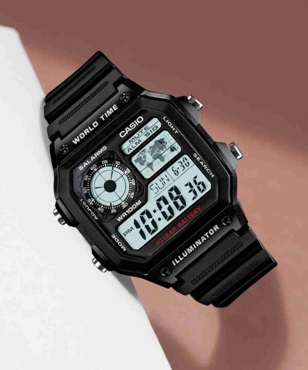 Casio Men's Sports Watch  Light Stopwatch Alarm 50m Water Resist - Image 2