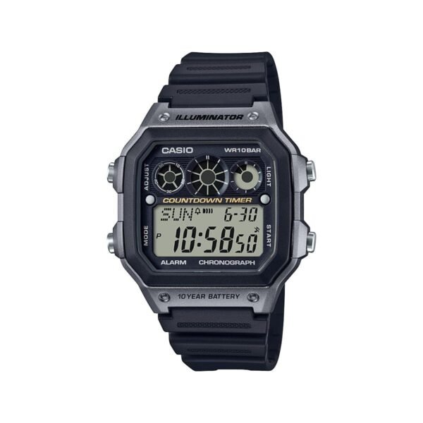 Casio Men's Sports Watch  Light Stopwatch Alarm 50m Water Resist