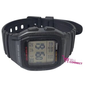 Men Casio Watch 3239 W-96h Illuminator Digital Black Band Chrono Dual Time Alarm