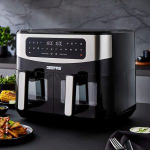 Geepas 9L Dual Basket Digital Convection Air Fryer | GAF37525