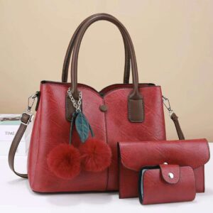 Women's Leather Bags Women's Shoulder Bag 3in1