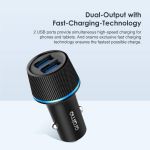 Oraimo Highway Occ-21D 10.5W Dual Ports Car Charger - Black