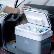 Geepas Hot & Cold Car Fridge | 24L Easy to carry, Portable Mini Cooler & Warmer for Drinks | For Bedroom, Home, Caravan, Car | GCF63062