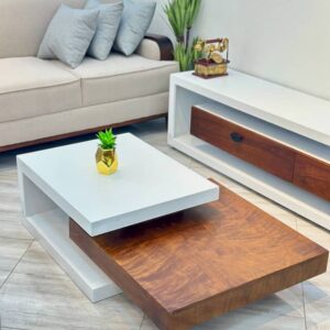 Set of modern TV stand and centre table