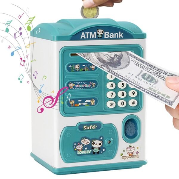 Fingerprint ATM Piggy Bank Saving Box For Kids