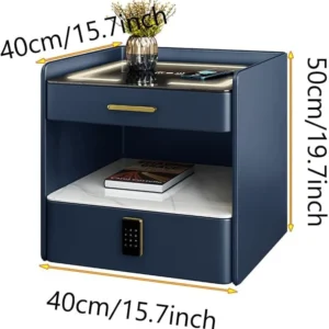 Bedside smart table and storage cabinet