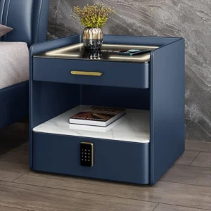 Bedside smart table and storage cabinet