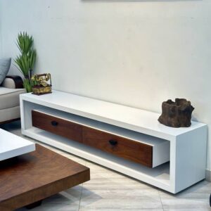 Set of modern TV stand and centre table