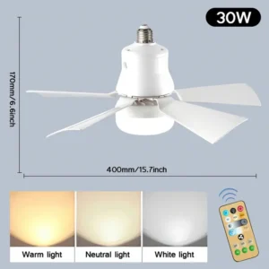 Ceiling Fan Bulb with Remote Control