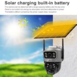 Dual Lens Solar Camera uses SIM Card, Two Way Audio