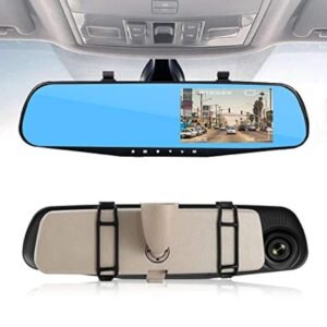 Vehicle Blackbox DVR 4.3 Inch LCD DVR Video Dash Cam Recorder 1080P FHD Camera Dual Lens Driving Recorder