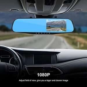 Vehicle Blackbox DVR 4.3 Inch LCD DVR Video Dash Cam Recorder 1080P FHD Camera Dual Lens Driving Recorder