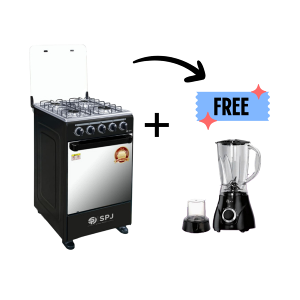 SPJ Full Gas Cooker 50x50cm + Free Electric Juice Blender