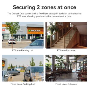 IMOU Wifi Camera Cruiser Dual 10MP Dual Lens Outdoor AI Human & Vehicle Detection Security Protection