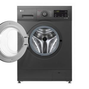 LG 8kg Front Load Washing Machine, Black