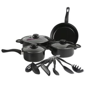 13 Piece Pots and Pans Set Frying Pan and Saucepan Set Cookware Cookware Pan Saucepans, Non-Stick Coating Saute Pan