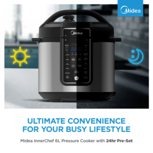 Midea Digital Pressure Cooker 6L InnerChef 12 in 1 Multifunctional MY-CS6037P