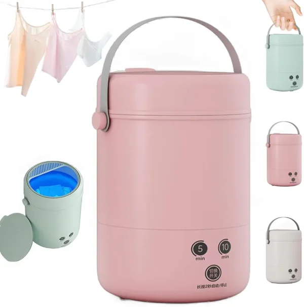 Mfigree Clearance! Portable Washing Machine, Mini Automatic Washing Machine Portable Baby Clothes, Socks and Underwear Washing Machine for Apartment, Home, Hotel, Camping, RV - Image 7