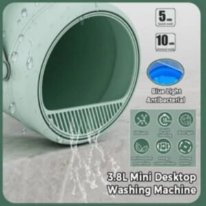Mfigree Clearance! Portable Washing Machine, Mini Automatic Washing Machine Portable Baby Clothes, Socks and Underwear Washing Machine for Apartment, Home, Hotel, Camping, RV