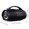 EALOT S98 160W Portable Bluetooth-compatible Speaker TWS Wireless HiFi Stereo Music Subwoofer - Black
