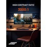 Porodo 27" Inch Curved Gaming Monitor With 280Hz Refresh Rate, AMD FreeSync Technology, Adjustable Rotating Stand, CSOT Borderless Design, RGB Lighting, Mount Ready - Black