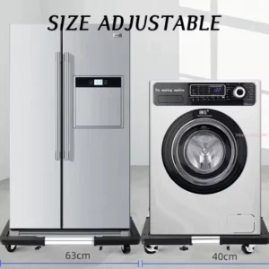 Multifunctional Movable Floor Trolley Stand, Washing Machine Fridge Stand, Adjustable Base Rack Stand With Universal Wheels