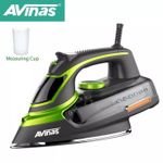 Avinas AV-246 Steam Iron 3000 Watts – Green/Black