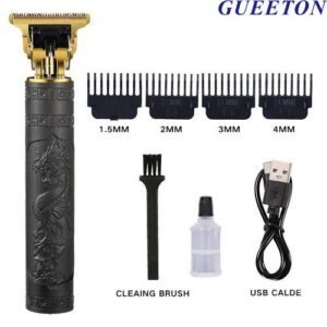 GUEETON Rechargeable Metal Simple Style Hair Clipper Black