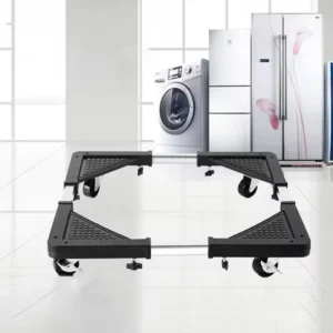 Multifunctional Movable Floor Trolley Stand, Washing Machine Fridge Stand, Adjustable Base Rack Stand With Universal Wheels