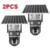 2PCs HD Outdoor Solar PTZ Camera IP66 WiFi and Sim Card Connection