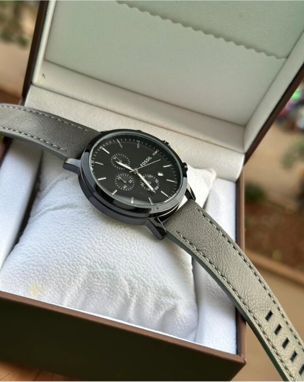 Fossil genuine leather men's watch - Image 2