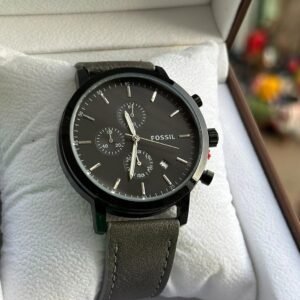 Fossil genuine leather men's watch